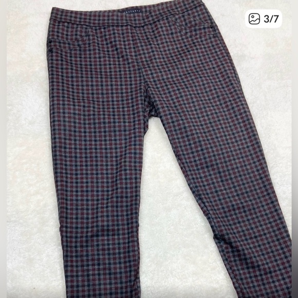 Anthropologie Sanctuary Plaid Pants Blue and Gray Women's - Picture 8 of 13